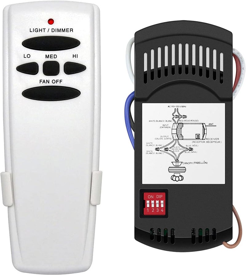 Onisamt Universal Ceiling Fan Remote Control Kit Dimmable, Replacement for Hampton Bay,Hunter, Honeywell, Westinghouse FAN-28R Fan-HD CHQ7078T UC7078T L3H2010FANHD L3H2014FANHD RR7079T Fan-HD5 - Image 1